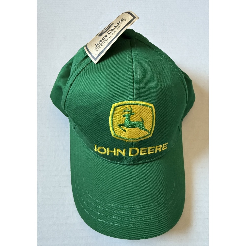 JOHN DEERE - Cary Francis Group Green Trucker Snapback Hat Cap - One Size